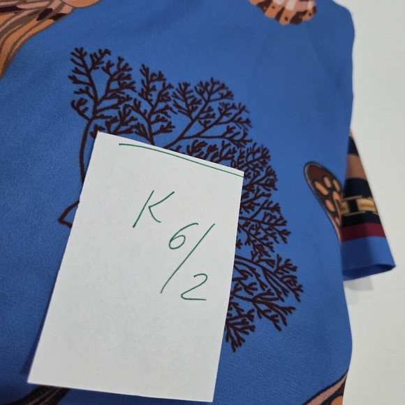 Her ..Bottari Blue Button-Up Shirt Dress Sz.L - Picture 13 of 14